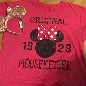 Red Disney women’s cut tee shirt